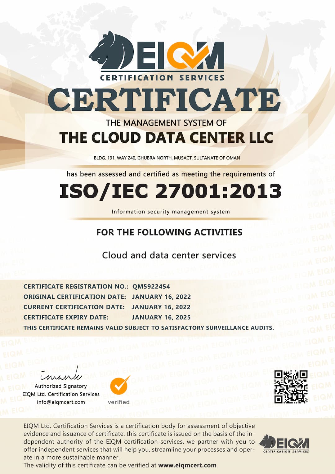 Cloud Acropolis ISO27001